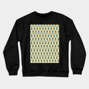 Blue Ankh pattern Crewneck Sweatshirt